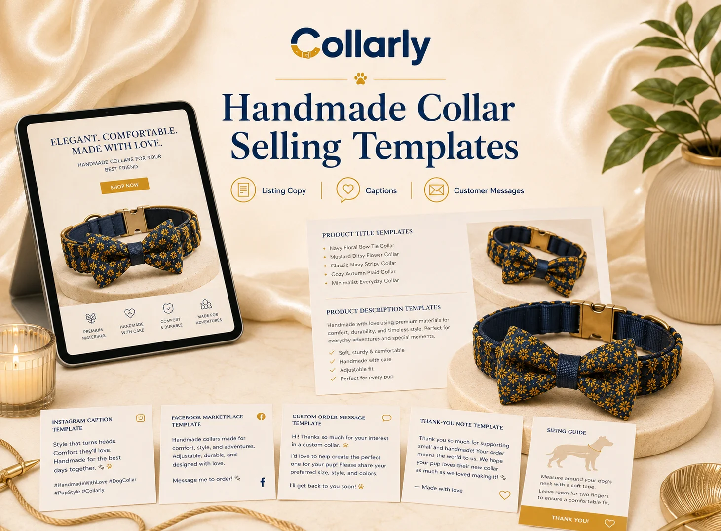 Handmade Collar Selling Templates